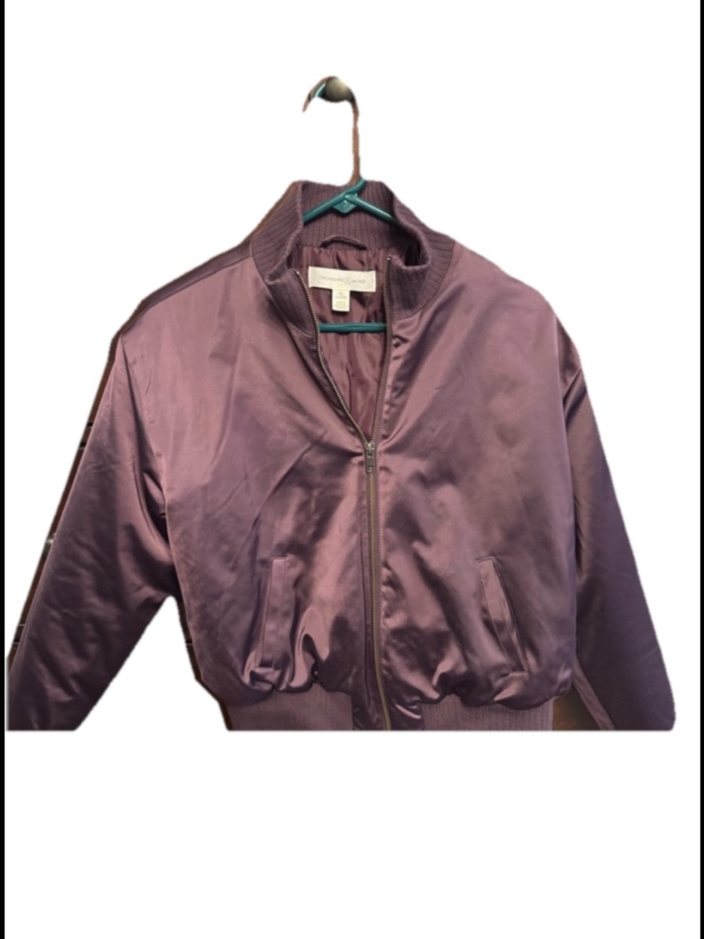 Oversized Satin Bomber Jacket – Kids XL (Fits Adult Small)